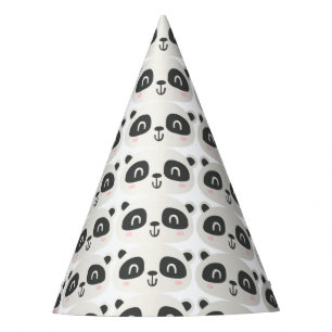 Süße Figur Panda Kindergeburtszeit Partyhütchen