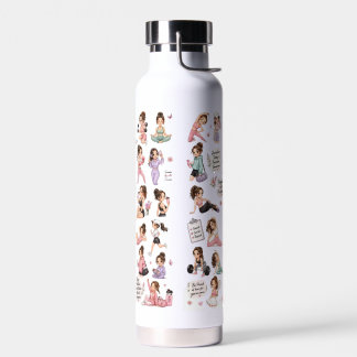Süße Fitness-Sticker-Wasserflasche für Mädchen im Trinkflasche