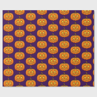 Süße Flammende Kürbis-Halloween-Muster-Verpackung Geschenkpapier