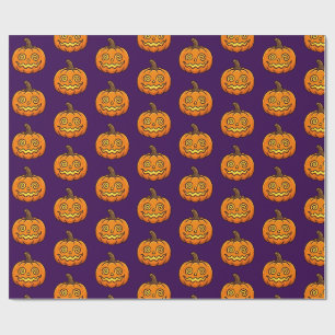 Süße Flammende Kürbis-Halloween-Verpackung  Geschenkpapier