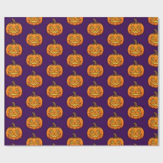 Süße Flammende Kürbis-Halloween-Verpackung Geschenkpapier