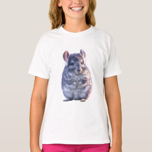 Süße flauschige Chinchilla-Illustration für Kinder T-Shirt