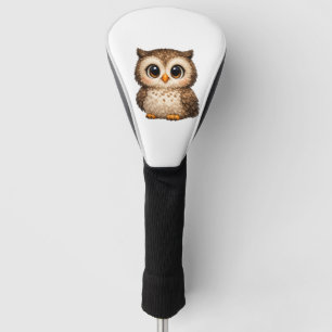 Süße Flauschige Eule Große Augen Cartoon Digitalku Golf Headcover