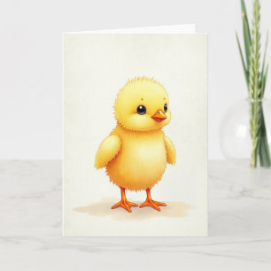 Süße flauschige Vogel-Art-Karte Karte