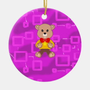 Süße Fliege Teddybär Raumschiff  Keramik Ornament