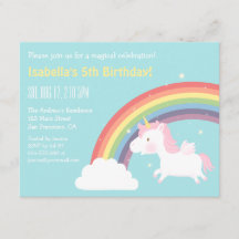 Süße Fliegende Einhorn Regenbogen Mädchen Geburtst