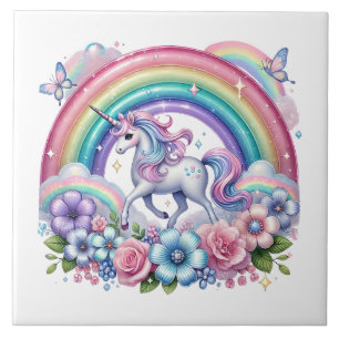 Süße Fliesen-Einhorn-Liebhaber  Fliese