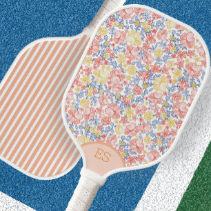 Süße florale orange Streifen florale Pickleball-Sc Pickleball Schläger