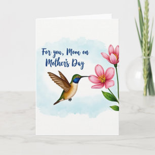 Süße Florale Vogel Tag Karte