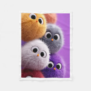 Süße Fluffige Kleine Flauschige Kreaturen Fleece-D Fleecedecke