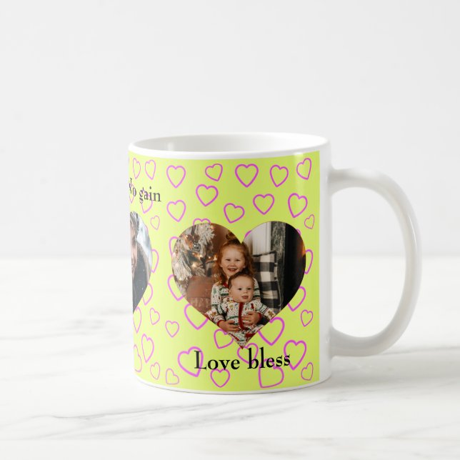 Süße Fotocollage Kaffeetasse (Rechts)