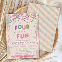 Süße Four Ever Fun 4. Geburtstagsfeier