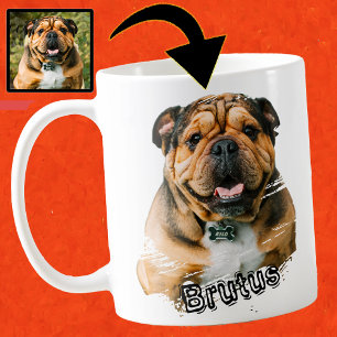 Süße Französische Bulldogge Foto Kaffeetasse
