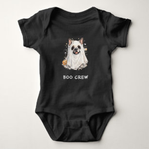 Süße Französische Bulldogge Halloween-Geist Boo Cr Baby Strampler