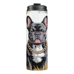 Süße Französische Bulldogge Mama Thermosbecher