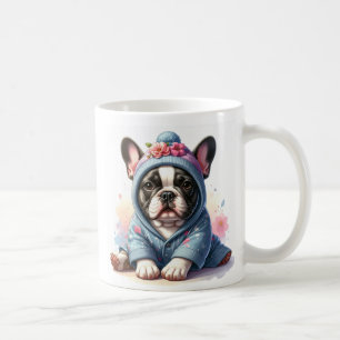 Süße Französische Bulldogge Welpen Tasse
