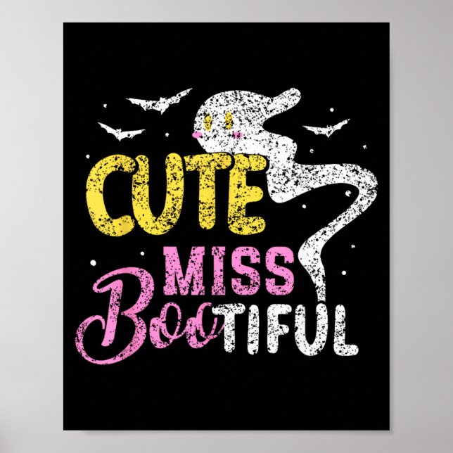 Süße Fräulein Bootiful Mädchen Grusel Kostüm Hallo Poster (Vorne)