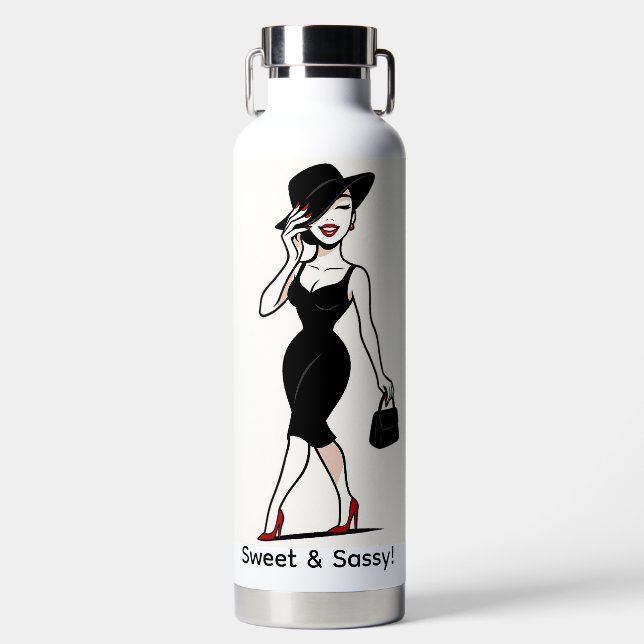 Süße & Freche Wasserflasche Trinkflasche (Vorderseite)