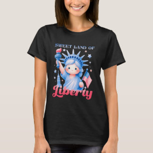 Süße Freiheitsstatue im Landstil T-Shirt