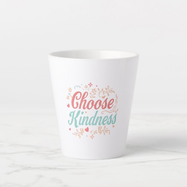 Süße Freundlichkeit zählt Typografie Milchtasse (Vorderseite)