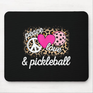 Süße Friedensliebe Pickleball-Spieler lustiger Pic Mousepad