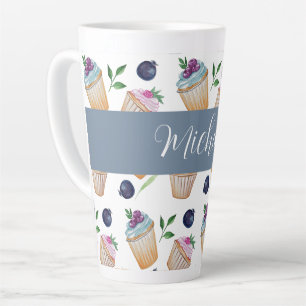 Süße frische urbane Wasserfarben-Illustration Milchtasse