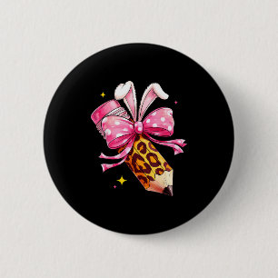 Süße Frohe Ostern Hoppy Lehrer Kinder Mädchen Kind Button