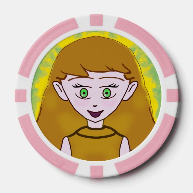 Süße Frohe Pokerchips (Vorderseite)