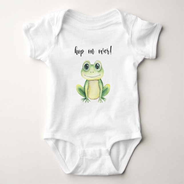 Süße Frosch-Baby-Party Baby Strampler (Vorderseite)