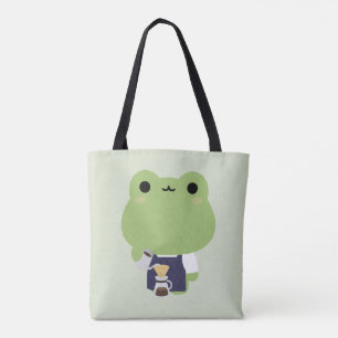 Süße Frosch-Barista Tasche
