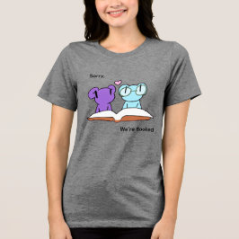 Süße Frosch-Buchliebhaber Tri-Blend Shirt