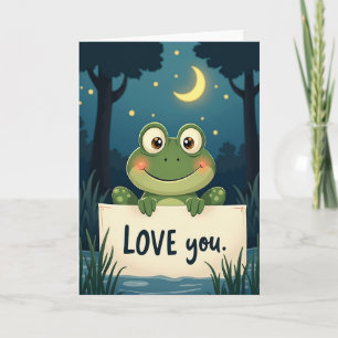 Süße Frosch Liebeskarte Karte