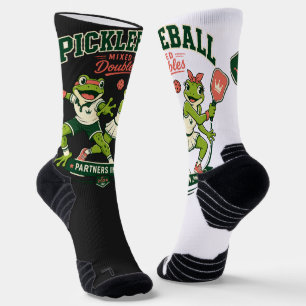 Süße Frosch-Partner im Dink-lustigen Sportdesign Socken