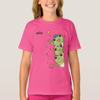 Süße Frösche Ästhetik Mädchen T-Shirt