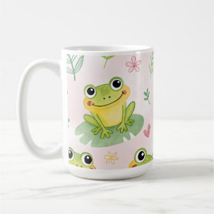 Süße Frösche Muster Kaffeetasse