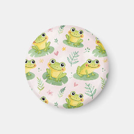 Süße Frösche Muster Magnet