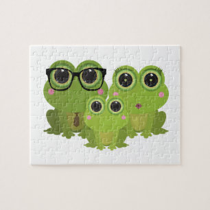 Süße Froschfamilie