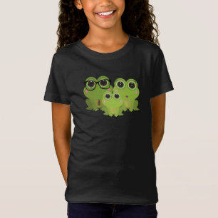 Süße Froschfamilien-Illustration – Mama Papa Baby T-Shirt