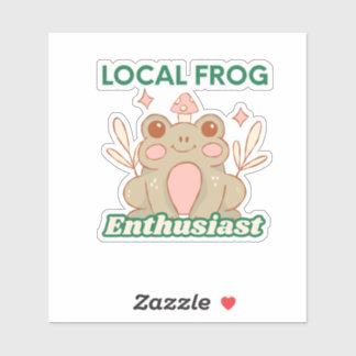 Süße Froschkunst Aufkleber
