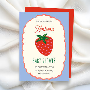 Süße Früchte-Baby-Party Einladung