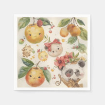 Süße Früchte-Papier Serviette