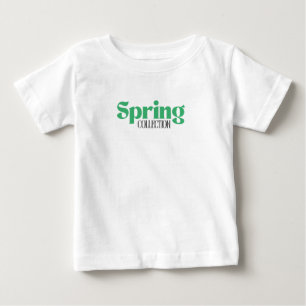 Süße Frühling-Typografie Baby T-Shirt Saisonales