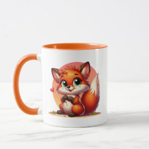 Süße Fuchs-Fans fügen Monogramm hinzu Tasse