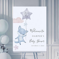 Süße Fuchs-Flugballon-Junge-Baby-Shower-Willkommen