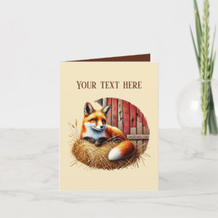 Süße Fuchs-Liebhaber fügen Text hinzu  Karte