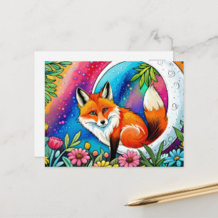 Süße Fuchs Tierliebhaber  Postkarte