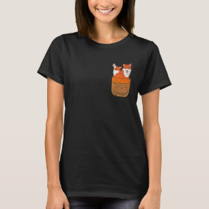 Süße Füchse Taschen-Wildtier-Tiere Kinder Wald Fuc T-Shirt