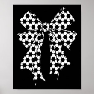 Süße Fußball-Schleife Coquette für Frauen Mädchen  Poster