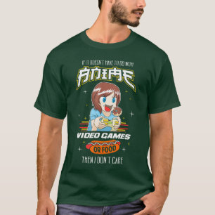 Süße Gamer-Essen Videospiele Anime Comic PC Konsol T-Shirt