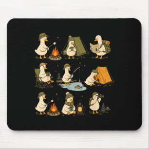 Süße Gans Camping lustige Outdoor-Liebhaber Campin Mousepad